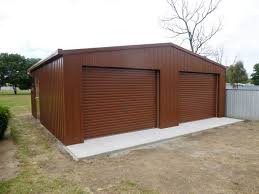 Ezy Blox Sheds Double Garage Gable Kit- 6.0m(W) x 7.0m(L); 2 Roller Doors