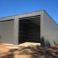 Ezy Blox Sheds Double Garage Shed Skillion Kit - 6M (W)  x 6M (L): 2 Roller Doors