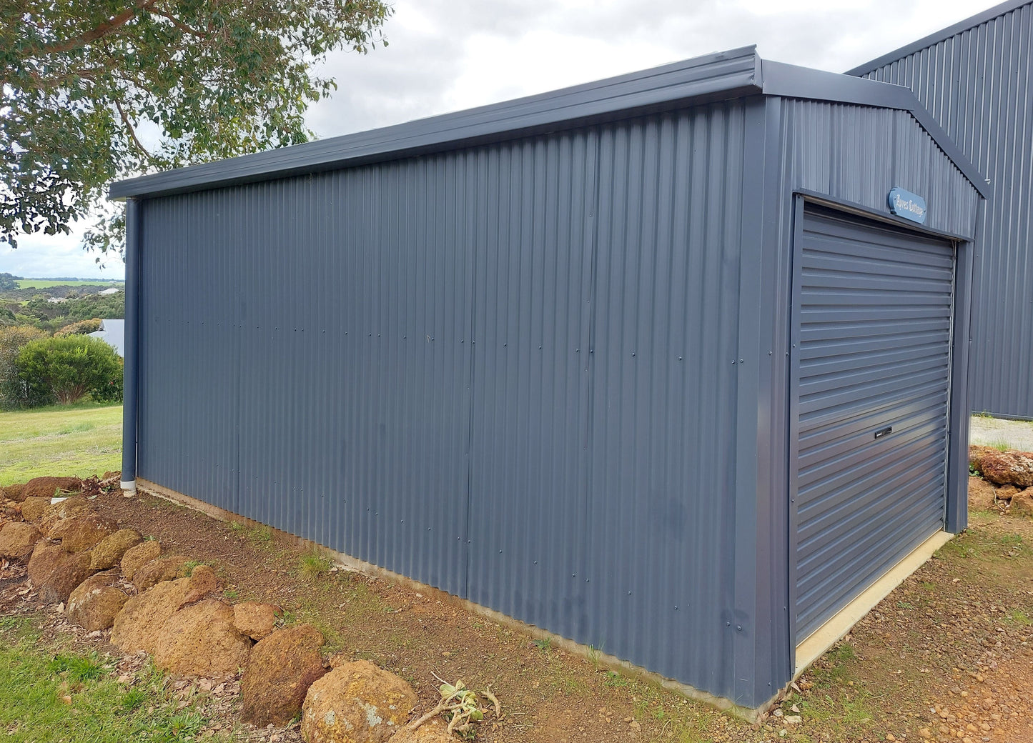Ezy Blox Sheds Single Garage Gable Kit- 3m(W) x 5m(L); 1 Roller Door