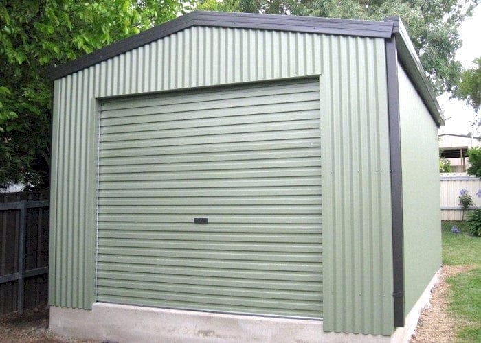 Ezy Blox Sheds Single Garage Gable Kit- 3m(W) x 6m(L); 1 Roller Door