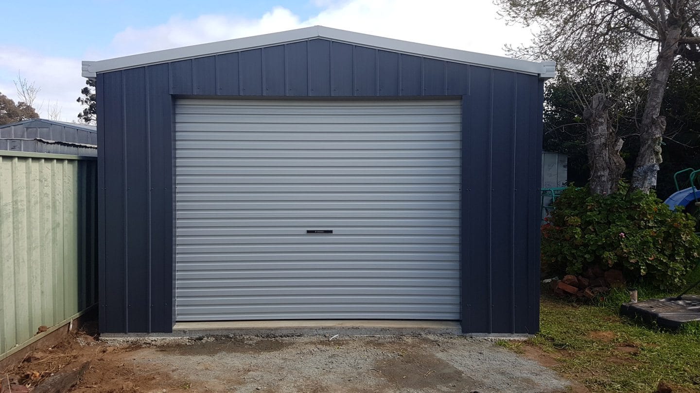 Ezy Blox Sheds Single Garage Gable Kit- 3m(W) x 6m(L); 1 Roller Door