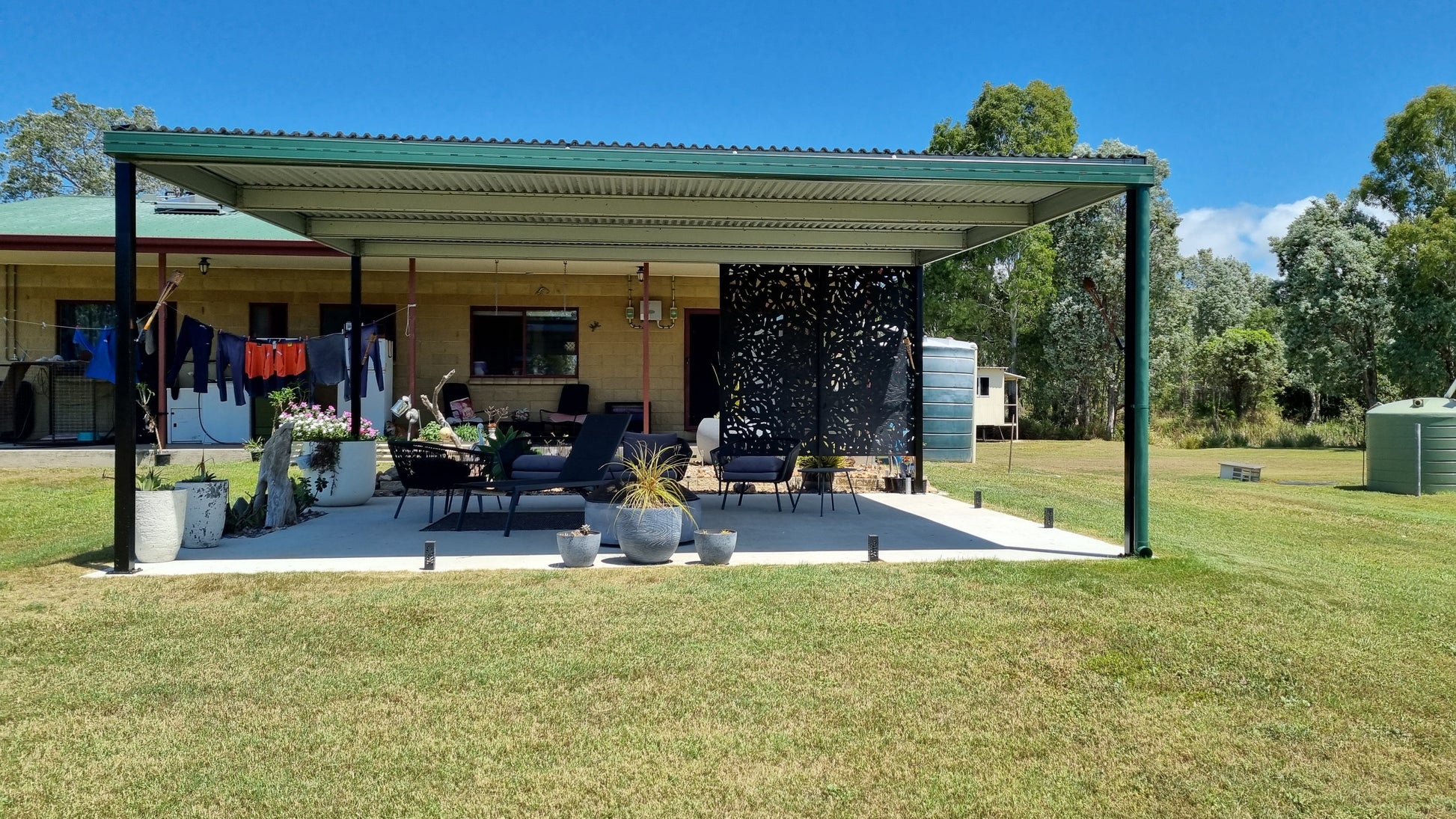 Ezy Blox Sheds Skillion Carport Kit DIY -  4.2m x 10.5m