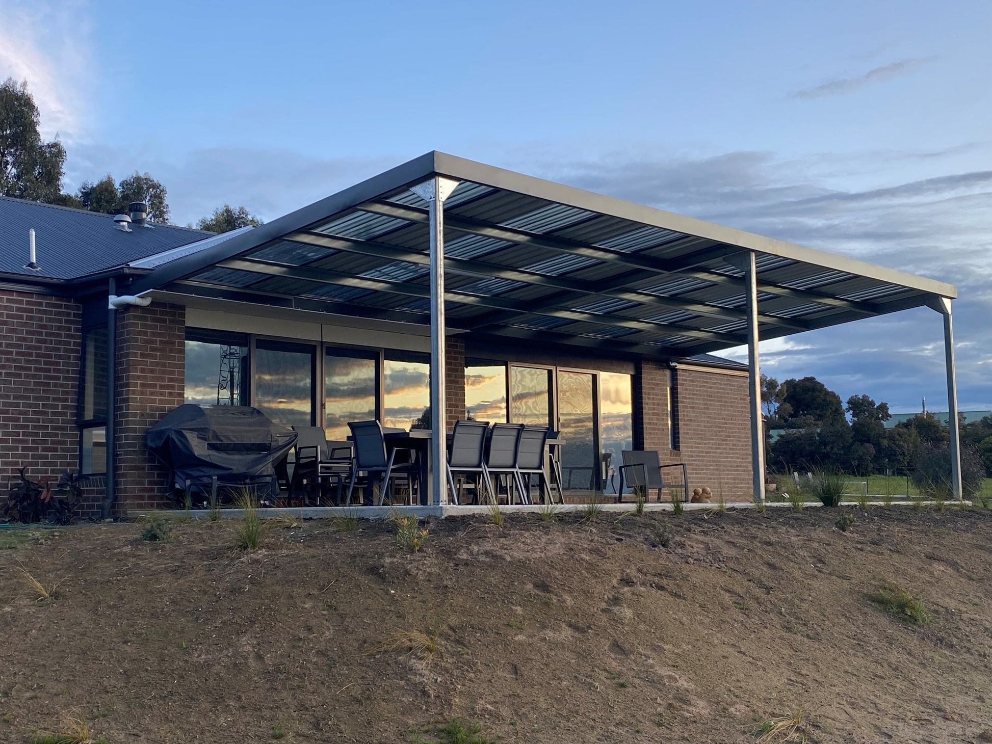 Ezy Blox Sheds Skillion Carport Kit DIY - 6m x 10.5m