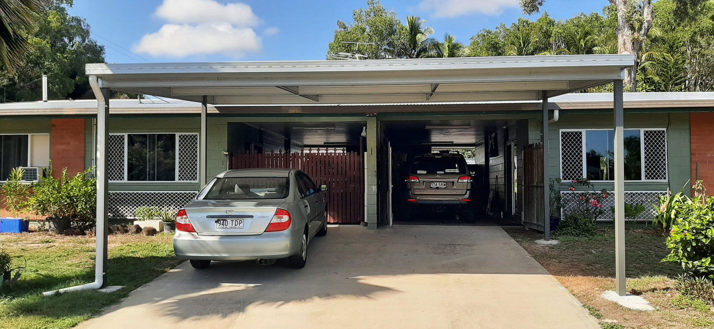 Ezy Blox Sheds Skillion Carport Kit DIY - 7m x 10.5m
