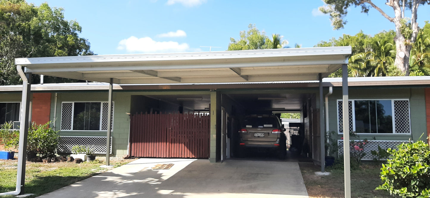 Ezy Blox Sheds Skillion Carport Kit DIY - 7m x 10.5m