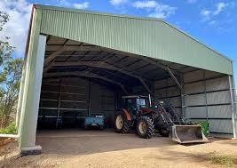 Ezy Blox Sheds Farm Shed Kit - 13.6m(W) x 16.0m(L); 4 Bay Shed