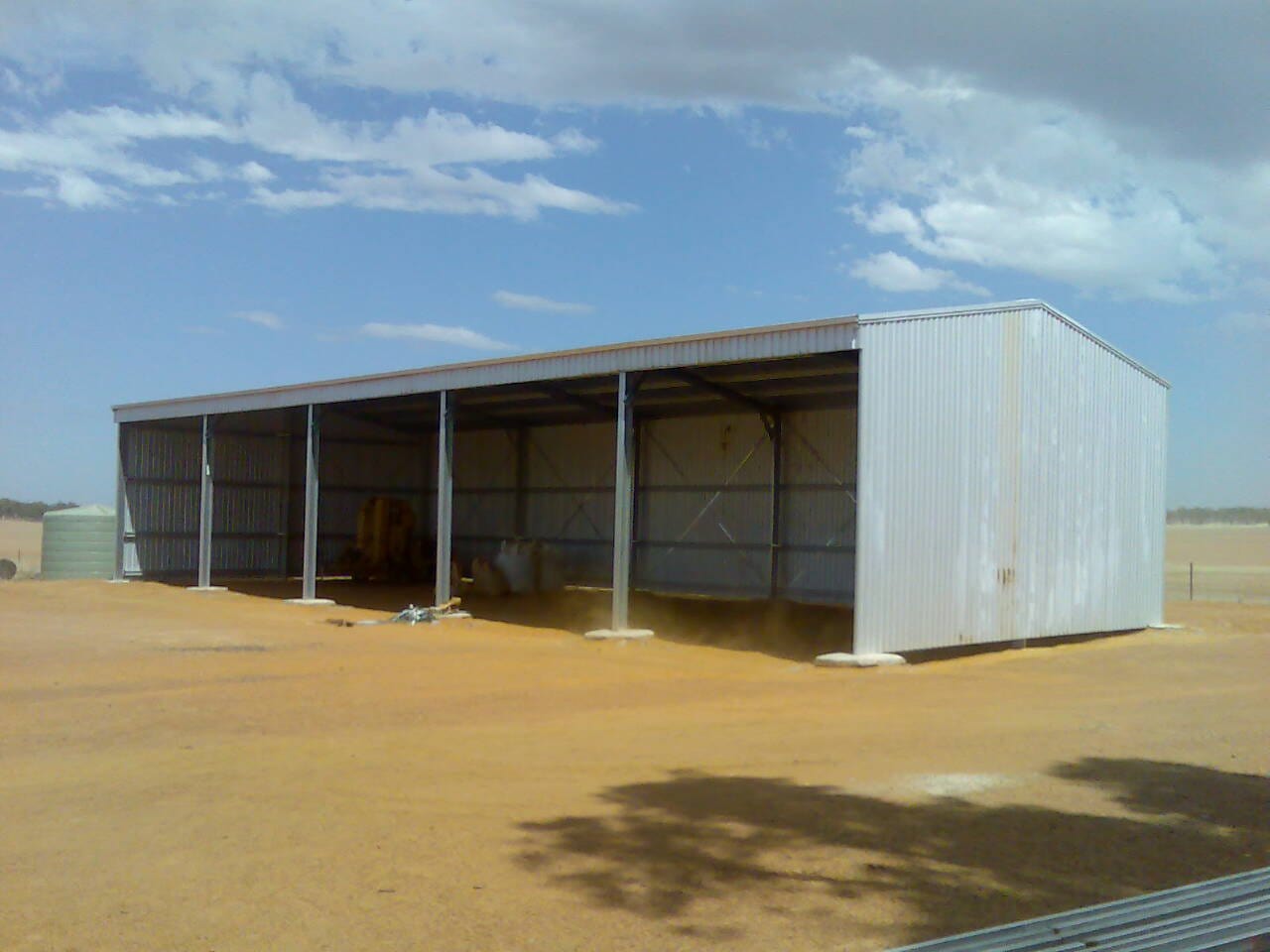 Ezy Blox Sheds Farm Shed Kit - 13.6m(W) x 16.0m(L); 4 Bay Shed