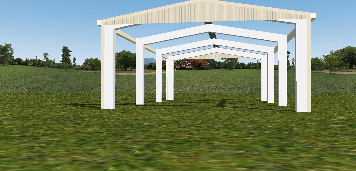 Ezy Blox Sheds Gable Carport Kit DIY - 3.6m x 10.5m