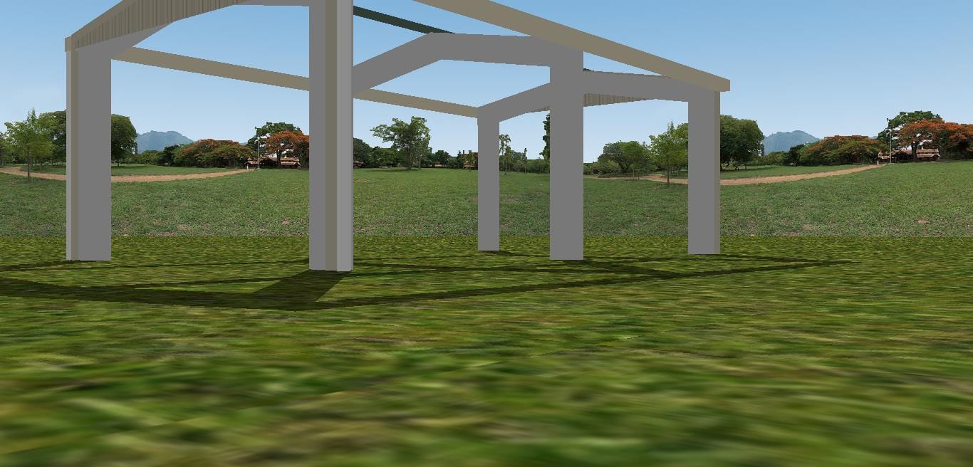 Ezy Blox Sheds Gable Carport Kit DIY - 4.2m x 7m
