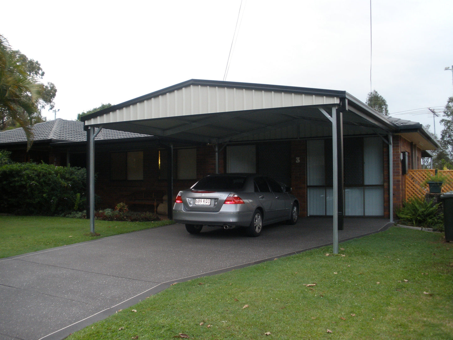 Ezy Blox Sheds Gable Carport Kit DIY - 4.2m x 7m