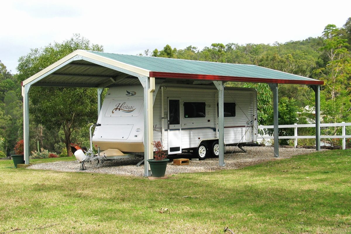 Ezy Blox Sheds Gable Carport Kit DIY - 4.2m x 7m