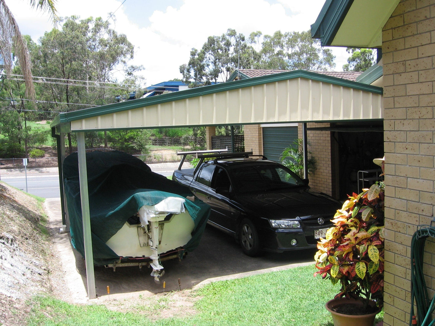 Ezy Blox Sheds Gable Carport Kit DIY - 6m x 10.5m