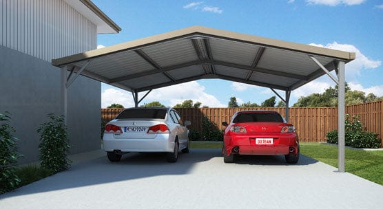 Ezy Blox Sheds Gable Carport Kit DIY - 6m x 10.5m