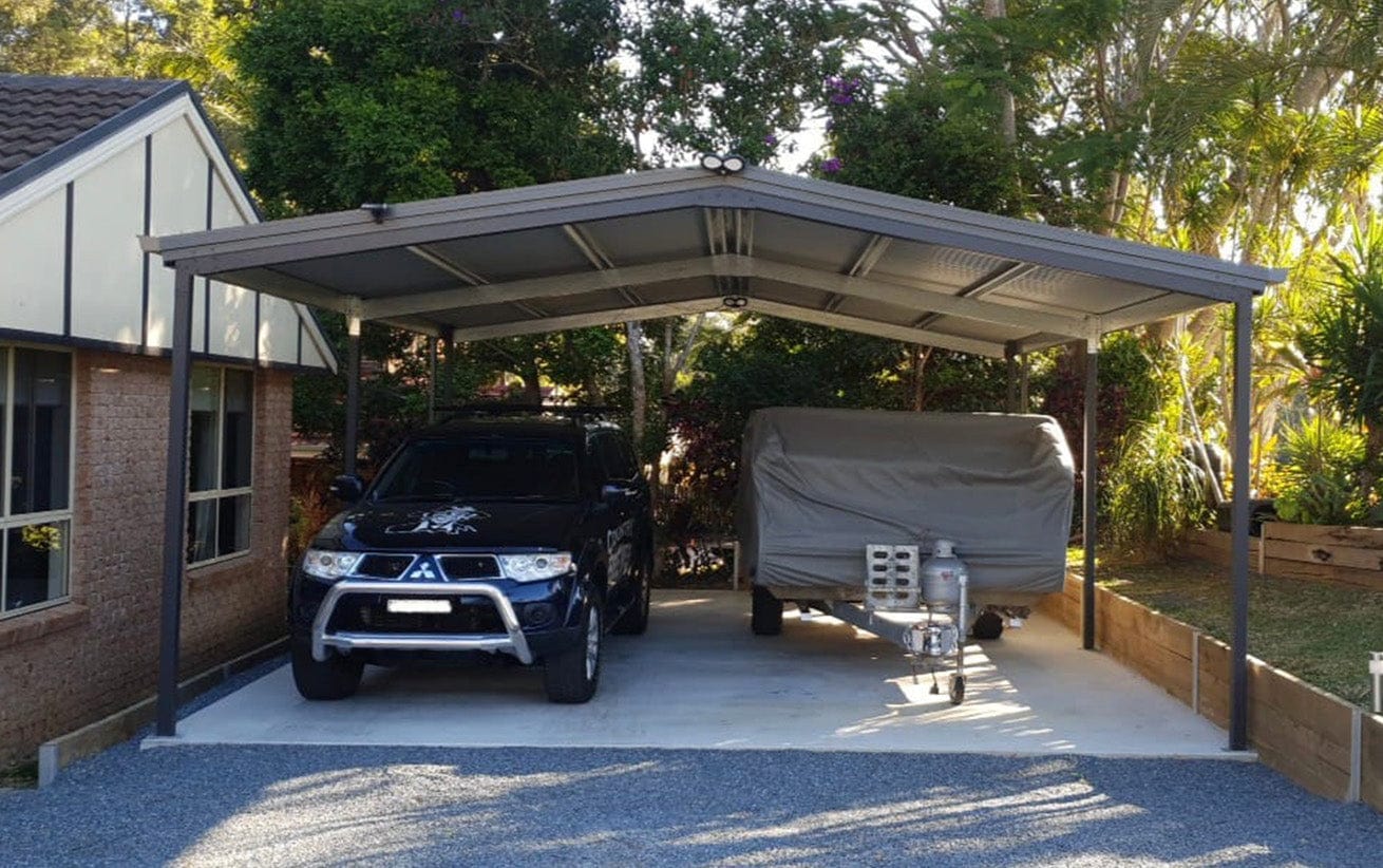 Ezy Blox Sheds Gable Carport Kit DIY - 6m x 10.5m