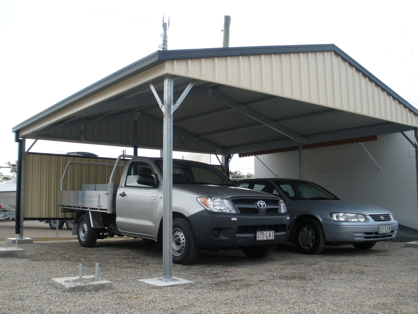 Ezy Blox Sheds Gable Carport Kit DIY - 6m x 10.5m