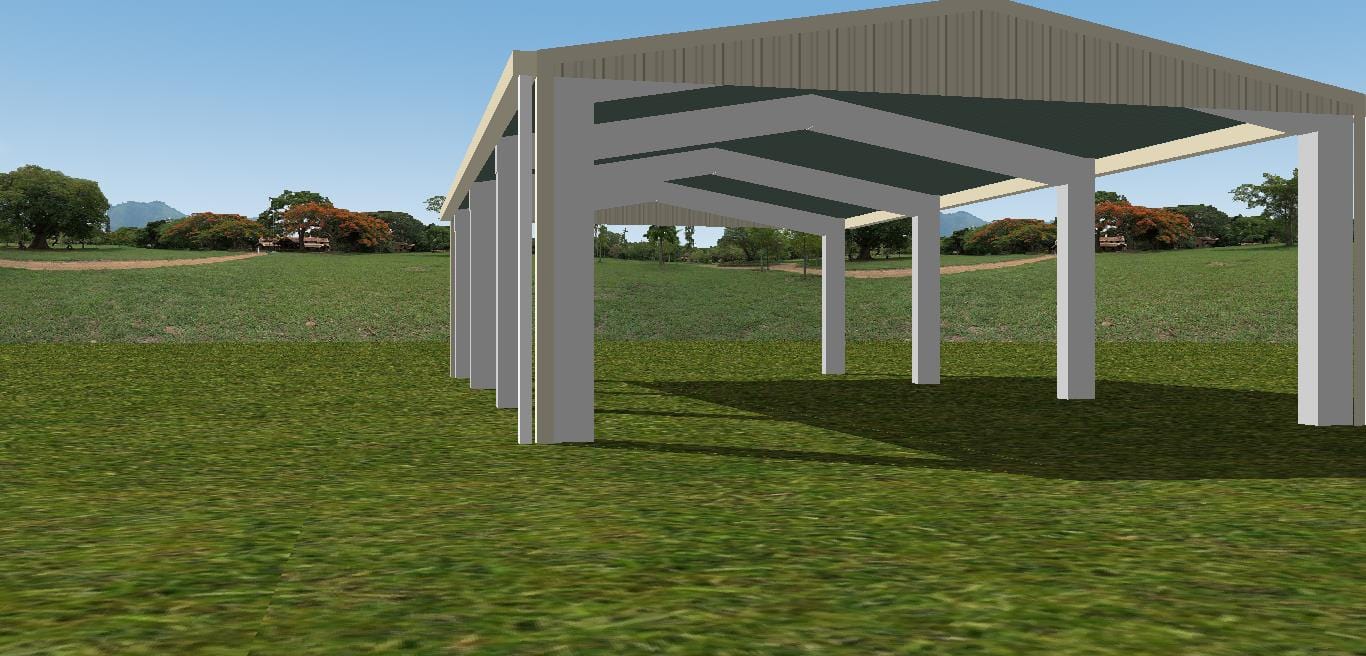 Ezy Blox Sheds Gable Carport Kit DIY - 6m x 10.5m