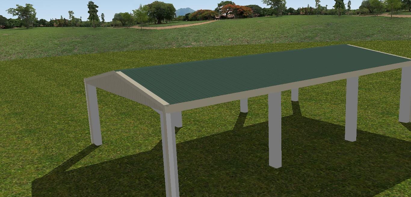 Ezy Blox Sheds Gable Carport Kit DIY - 6m x 10.5m