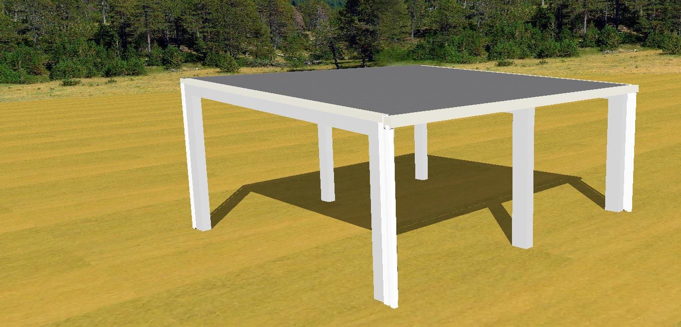 Ezy Blox Sheds Skillion Carport  Kit DIY - 3.6m x 7m