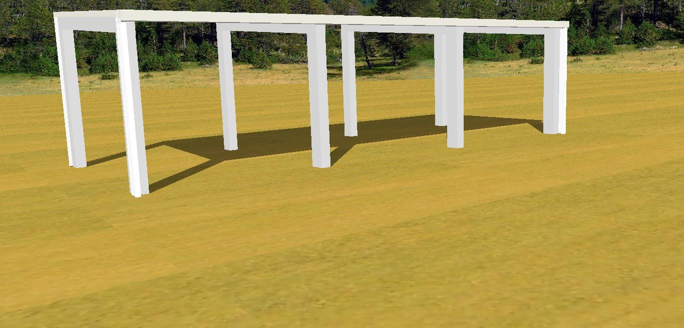 Ezy Blox Sheds Skillion Carport Kit DIY - 4.2m x 10.5m