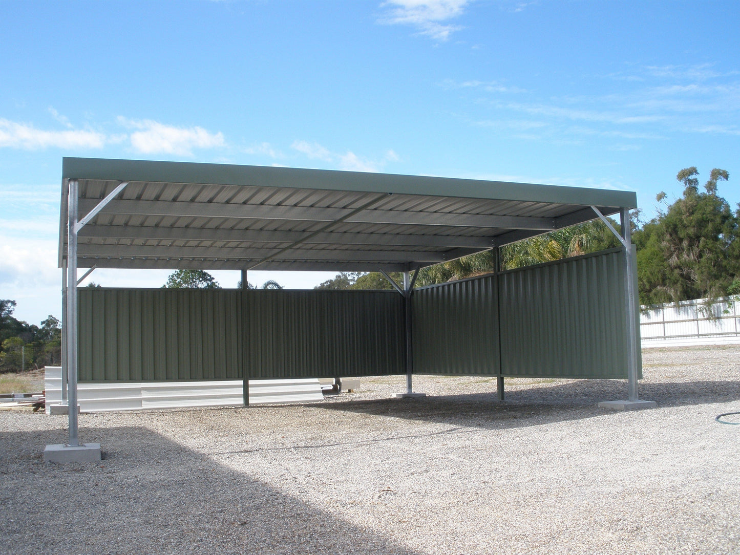 Ezy Blox Sheds Skillion Carport Kit DIY - 4.2m x 7m