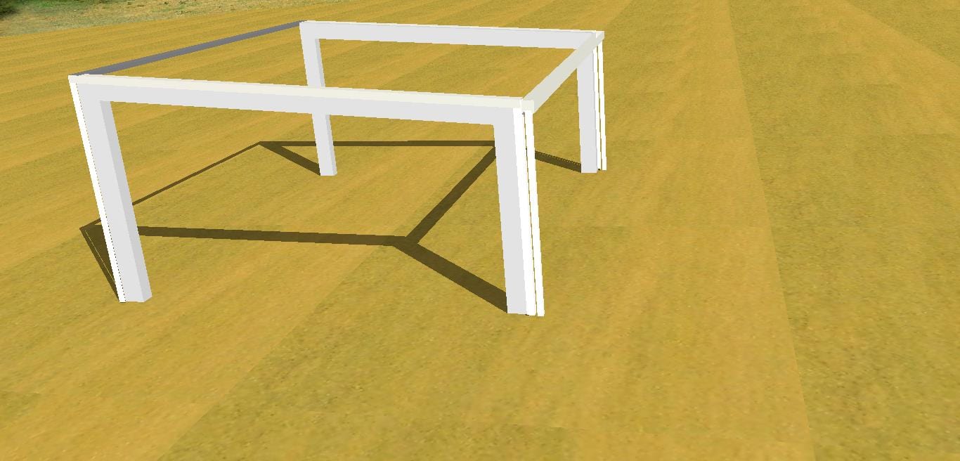 Ezy Blox Sheds Skillion Carport Kit DIY - 6m x 7m
