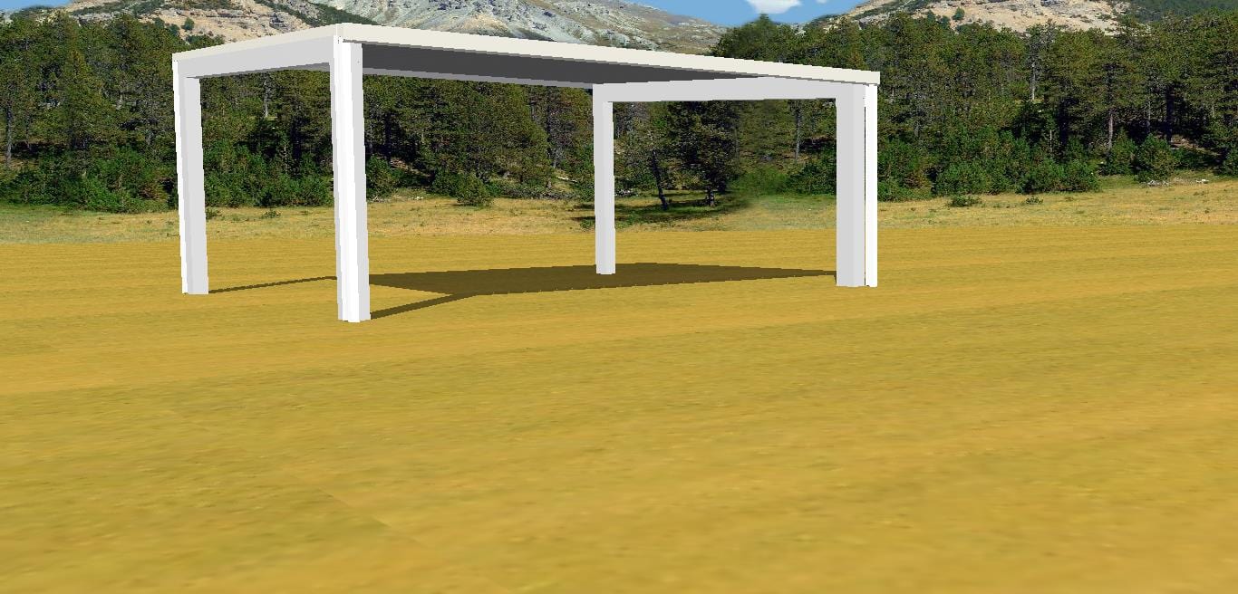 Ezy Blox Sheds Skillion Carport Kit DIY - 6m x 7m
