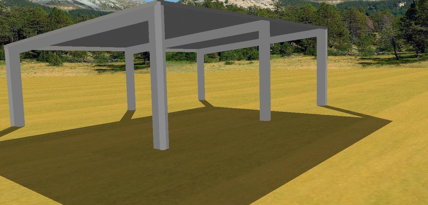 Ezy Blox Sheds Skillion Carport Kit DIY - 7m x 10.5m