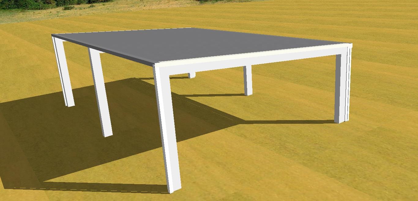 Ezy Blox Sheds Skillion Carport Kit DIY - 7m x 10.5m