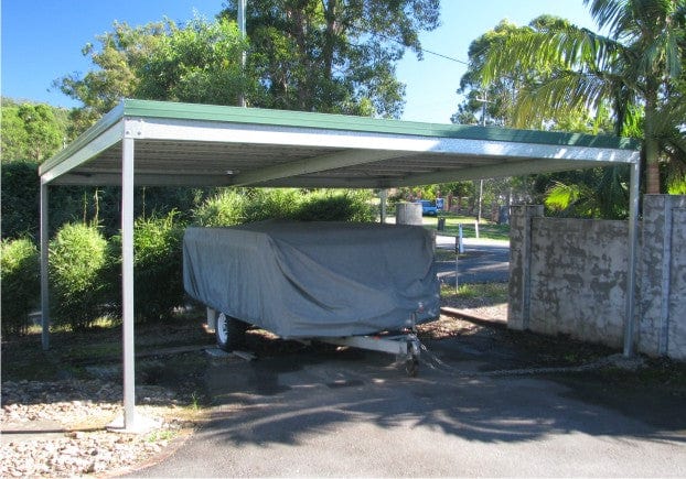 Ezy Blox Sheds Skillion Carport Kit DIY - 7m x 7m