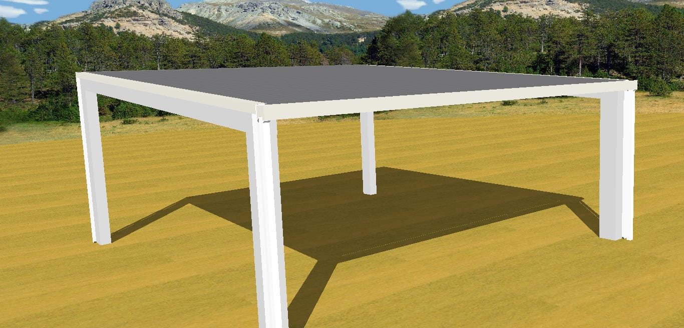 Ezy Blox Sheds Skillion Carport Kit DIY - 7m x 7m