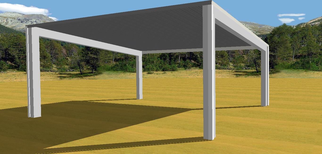 Ezy Blox Sheds Skillion Carport Kit DIY - 7m x 7m