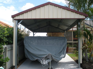 Carports- Steel Skillion, Flat Roof & Gable – EzyBlox Sheds and Steel ...