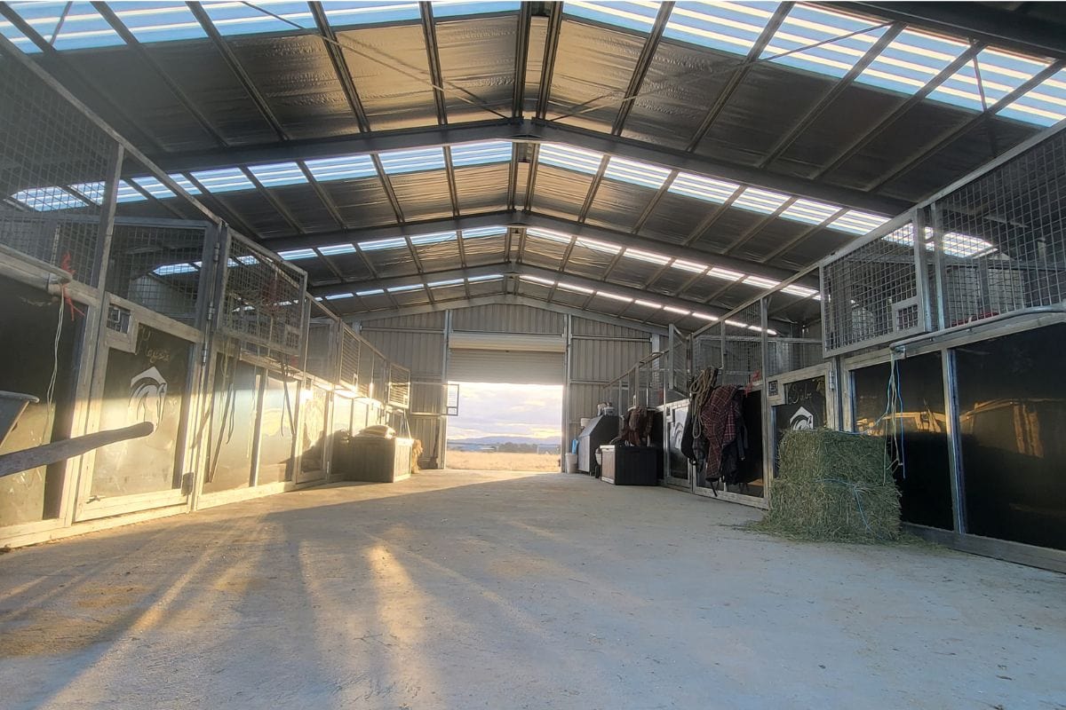 Ezy Blox Sheds Farm Shed Kit 13M (W) x 15M(L); 3.5M High, 2 Roller Doors