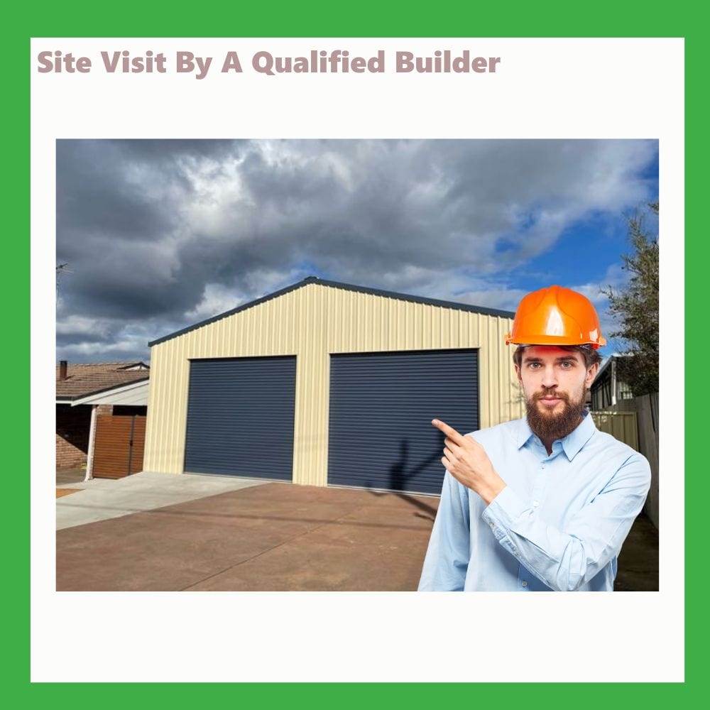 EzyBlox Sheds Site Visit By A Qualified Builder
